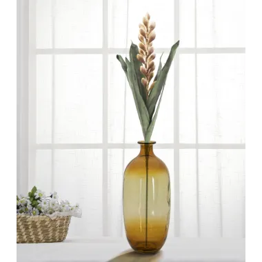 Wazon Botella Napoles Szkło Recyklingowane Pomarańczowy 16x38 cm (WYPRODUKOWANO W HISZPANII)